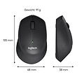 Logitech M330 Silent Plus | Draadloze Muis | Rechtshandig | RF | 1000 DPI | Zwart