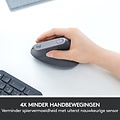 Logitech  MX Vertical | Draadloze Ergonomische Muis | Rechtshandig | RF + Bluetooth + USB-C | 4000 DPI suggestie | Grafiet