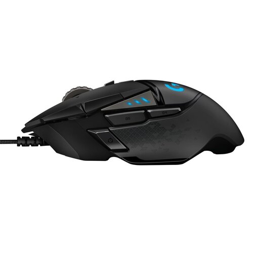 Logitech  G502 HERO | Gaming Muis | Rechtshandig | USB-A (bedraad) | 100 – 25.600 DPI | Zwart