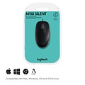 Logitech B110 Silent | Bekabelde Muis | Links- en Rechtshandig | USB-A | 800 DPI | Zwart
