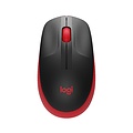 Logitech M190 | Draadloze Muis | Links- en Rechtshandig | RF | 1000 DPI | Zwart/Rood