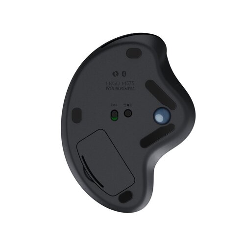 Logitech M575 Ergo Trackball for Business | Ergonomische Draadloze Muis | Rechtshandig | RF + Bluetooth | 2000 DPI | Grafiet