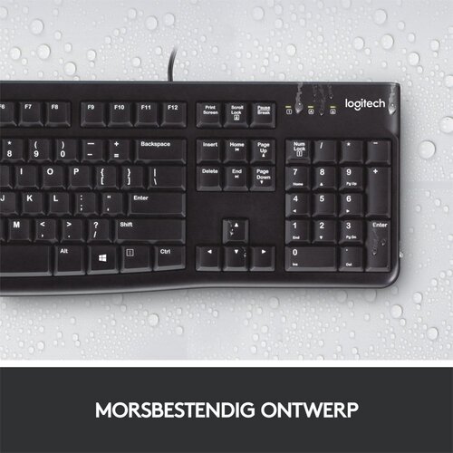 Logitech K120 toetsenbord USB QWERTY Internationaal Noordzee Zwart