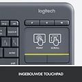 Logitech K400 | Draadloos Toetsenbord met Touchpad | QWERTY