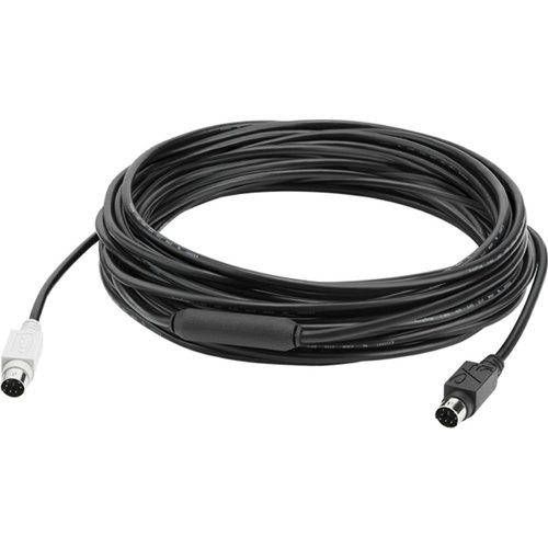 Logitech GROUP 10m Extender Cable 939-001487 | Mini-DIN-6 | Voor grote vergaderruimtes | Zwart