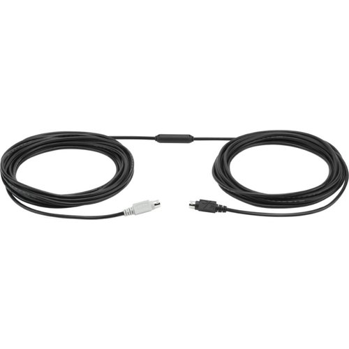 Logitech GROUP 10m Extender Cable 939-001487 | Mini-DIN-6 | Voor grote vergaderruimtes | Zwart