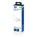 ACT kabel | USB-A naar Lightning | 1 m | Wit | AC3011