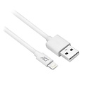 ACT kabel | USB-A naar Lightning | iOS compatibel | 1 m | Wit | AC3092