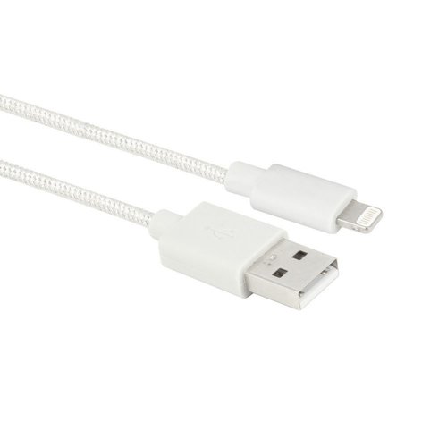 ACT kabel | USB-A naar Lightning | iOS compatibel | 1 m | Wit | AC3092