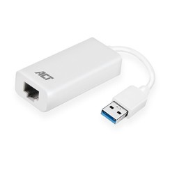 AC4410 | USB 3.2 Gen1 Gigabit Ethernet Adapter | 1000 Mbps | Wit