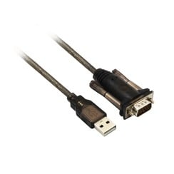 AC6000 seriële kabel Zwart 1,5 m USB Type-A DB-9