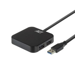 AC6305 interface hub USB 3.2 Gen 1 (3.1 Gen 1) Type-A 5000 Mbit/s Zwart