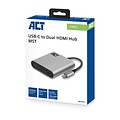ACT AC7012 USB-C naar HDMI voor 2 monitoren MST