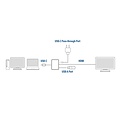 ACT AC7022 USB-C naar HDMI female adapter met PD Pass-Through 60W, 4K, USB-A