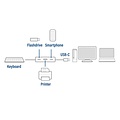 ACT AC7070 | USB-C Hub 4 Port | 2x USB-C & 2x USB-A | SuperSpeed 10 Gbit/s