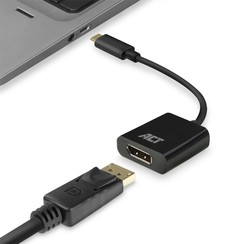 AC7320 | USB-C naar DisplayPort Adapter | 0,15 m | Zwart