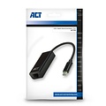 ACT AC7335 | USB-C naar Gigabit Ethernet Adapter | 10/100/1000 Mbps | Plug & Play