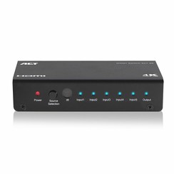 AC7840 HDMI Switch | 5 Ingangen | 1 Uitgang | 4K @ 30Hz | Inclusief Afstandsbediening