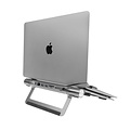 ACT AC8125 | Notebookstandaard 15.6" | Ingebouwde USB-C Docking Station | Grijs