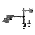 ACT AC8305 | Notebookstandaard tot 15.6" & Monitorarm tot 32" | Zwart
