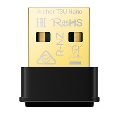 Archer T3U Nano | Wi-Fi 5 USB Adapter | Dual-band (2,4 GHz / 5 GHz) | 1300 Mbps | USB 2.0 | Zwart
