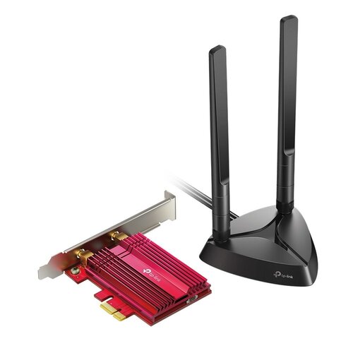 TP-Link Archer TX3000E | Wi-Fi 6 PCIe Adapter | 2402 Mbps (5 GHz) + 574 Mbps (2,4 GHz) | Bluetooth 5.0 | PCIe x1