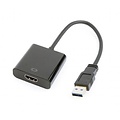 Gembird A-USB3-HDMI-02 USB grafische adapter 1920 x 1080 Pixels Zwart