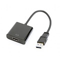 Gembird grafische adapter | USB naar HDMI | 1920 x 1080 pixels | Zwart | A-USB3-HDMI-02