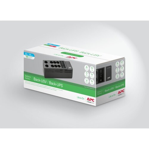 APC Back-UPS BE850G2-GR | 850 VA | 8 Schuko Stopcontacten (6 op Accu) | USB Type-A & C | AVR Spanningstabilisatie | Bescherming tegen Stroomstoringen
