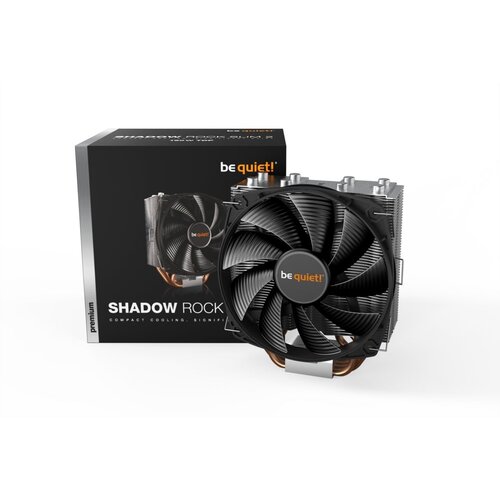 be quiet! SHADOW ROCK SLIM 2 Processor Koeler 13,5 cm Aluminium, Zwart, Koper 1 stuk(s)