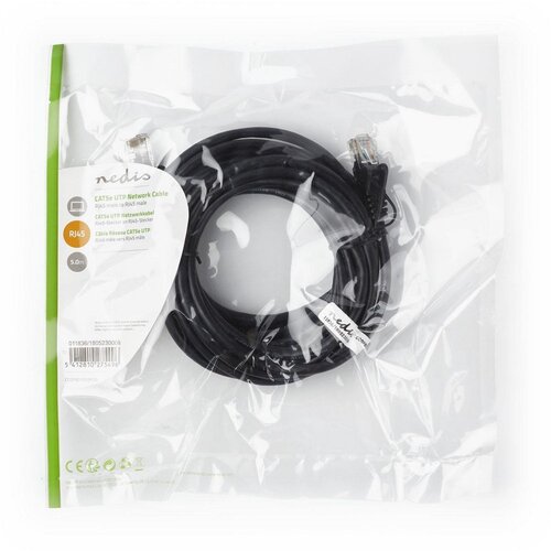 Nedis U/UTP Cat 5E Netwerkkabel | 5 m | Zwart
