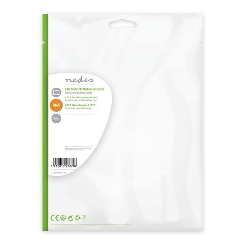 Nedis netwerkkabel | Cat6 | SF/UTP (S-FTP) | 3 m | Geel | CCGP85221YE30