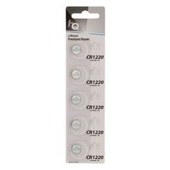 HQ HQCR1220/5BL | CR1220 Knopcelbatterij | 5 Stuks