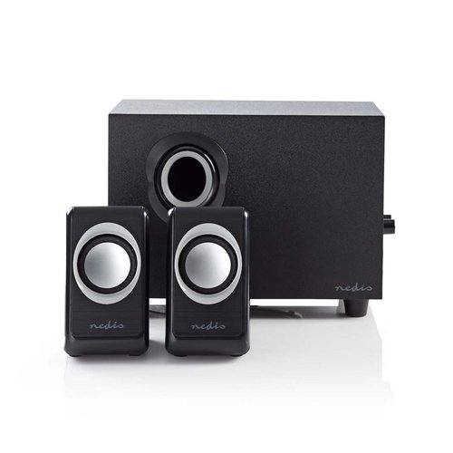 Nedis CSPR10021BK | 2.1 Luidsprekerset | 16W RMS | Zwart