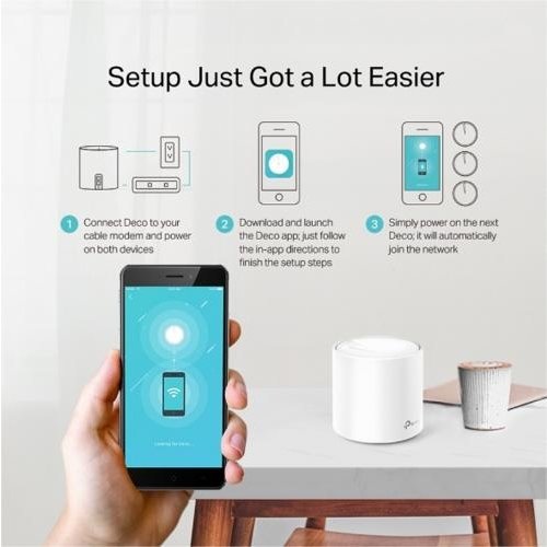 TP-Link Deco X20 (2-pack) | Dual-band WiFi 6 Mesh Router | Gigabit Ethernet | AX1800