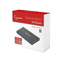 Gembird EE2-U2S-5 | USB 2.0 2.5" SATA HDD Behuizing | Aluminium | Mini-USB