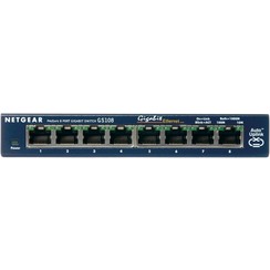 GS108GE | Unmanaged Switch | 8 Poorten | Gigabit Ethernet (10/100/1000 Mbps) | Plug-and-Play | Metalen Behuizing