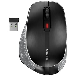 MW 8C Ergo | Ergonomische Draadloze Muis | Links- en Rechtshandig | RF + Bluetooth | 3200 DPI | Zwart/Grijs