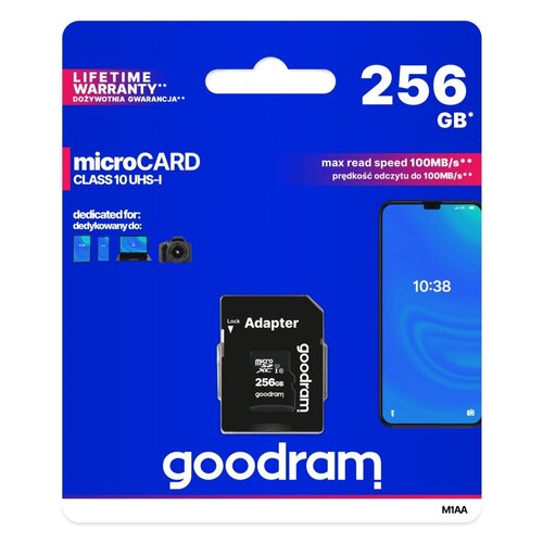 Goodram M1AA 256 GB MicroSDXC UHS-I Klasse 10