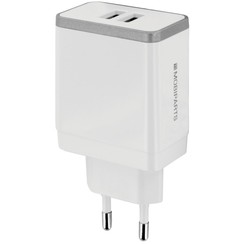 Wall Charger | Dual USB-A Oplader 12W / 2.4A | Wit