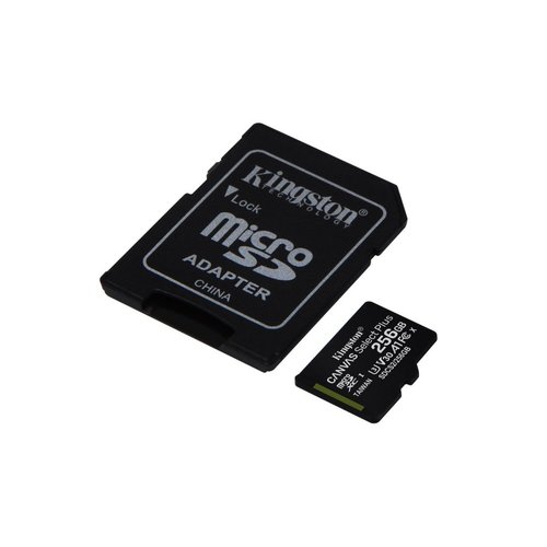 Kingston Canvas Select Plus | MicroSDXC | 256GB | Class 10 | UHS-I U1