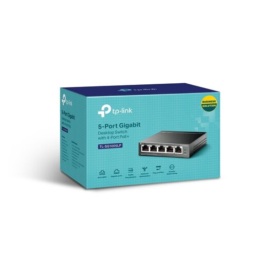 TP-Link TL-SG1005LP | Unmanaged | Gigabit Ethernet (10/100/1000 Mbps) | Power over Ethernet (PoE)