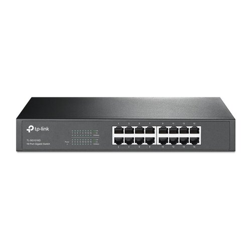 TP-Link TP-LINK TL-SG1016D | Unmanaged Gigabit Ethernet Switch | 16 Poorten | Zwart
