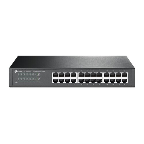 TP-Link TL-SG1024D | Unmanaged Switch | 24 Poorten | Gigabit Ethernet (10/100/1000 Mbps) | Grijs
