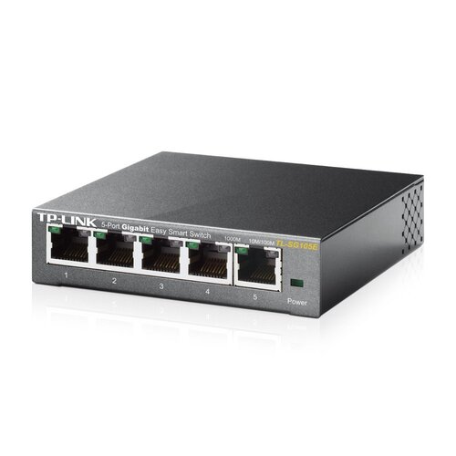 TP-Link TL-SG105E | 5-Poorts Gigabit Easy Smart Switch | Managed