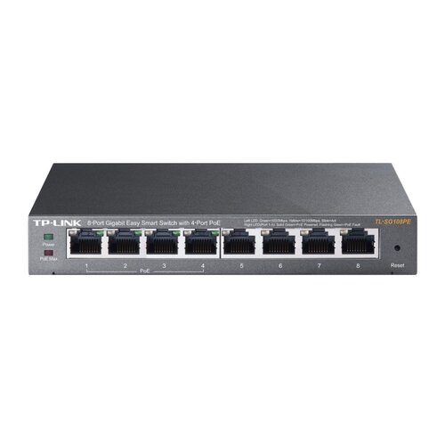 TP-Link TL-SG108PE | 8-Poorts Gigabit Easy Smart Switch | 4x PoE+ | Managed