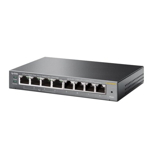 TP-Link TL-SG108PE | 8-Poorts Gigabit Easy Smart Switch | 4x PoE+ | Managed