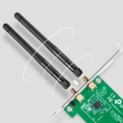 TP-Link TP-LINK TL-WN881ND | Wi-Fi 4 Intern WLAN PCI Express | 300 Mbps | 2,4 GHz | Zwart