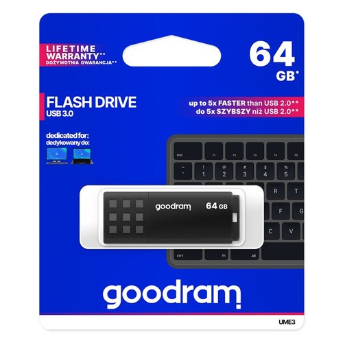 Goodram Storage  Flashdrive 64GB USB3.0 Black