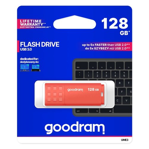 Goodram Storage  Flashdrive UME3 128 GB USB Type-A 3.2 Orange